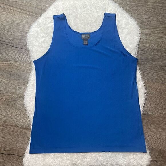Additions By Chicos Womens Tank Stretch Blue Top Cami Plus Size 3 - Picture 2 of 6